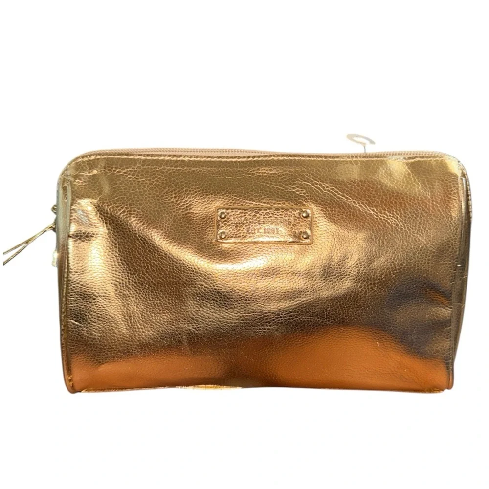 Metallic Gold Women's Cosmetic Pouch